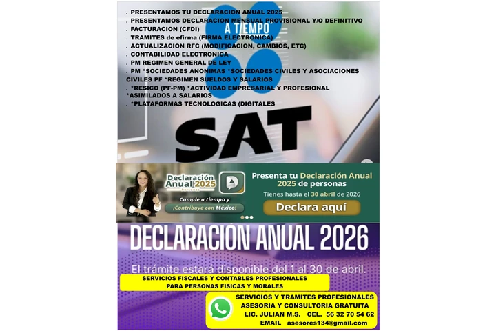 PRESENTA DECLARACION ANUAL SAT image 1