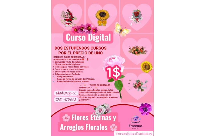 CURSO DIGITAL FLORES ETERNAS image 1