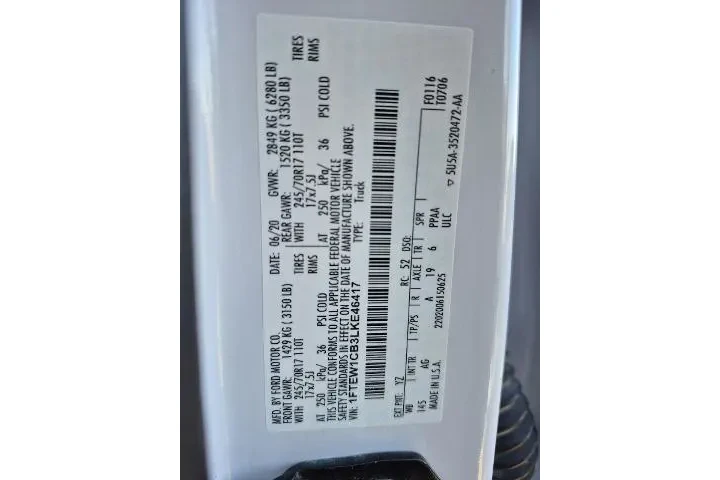 $25981 : Ford F-150 2020 4x2 XL 4dr S image 5