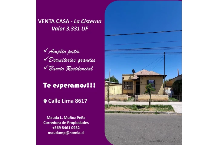 $132000000 : Venta casa en La Cisterna image 1
