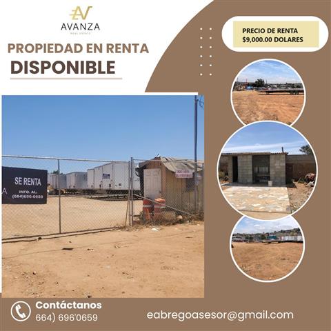 $9000 : RENTA DE TERRENO COMERCIAL image 1