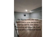 Garaje Remodelado con baño en San Bernardino