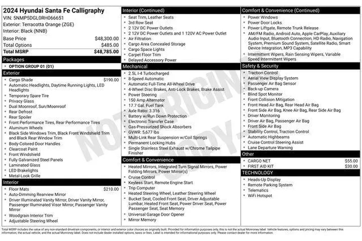 $37990 : Hyundai SANTA FE 2024 AWD Ca image 4