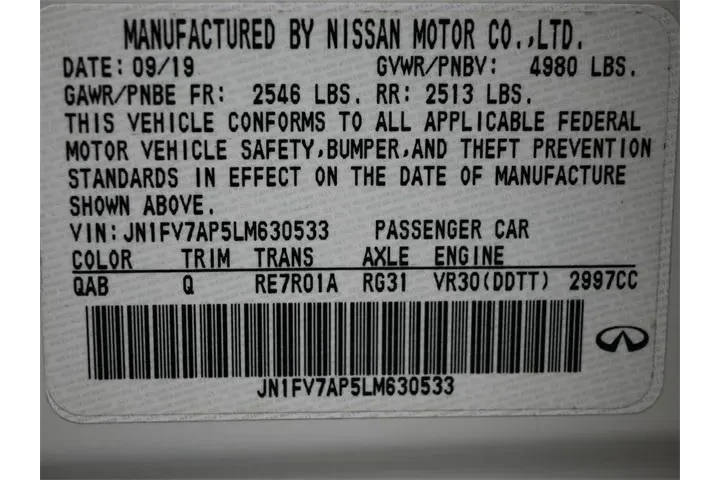 $27945 : INFINITI Q50 2020 Red Sport image 8