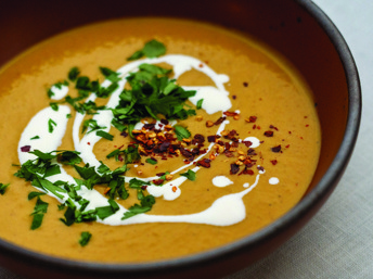 Sopa dulce de calabaza