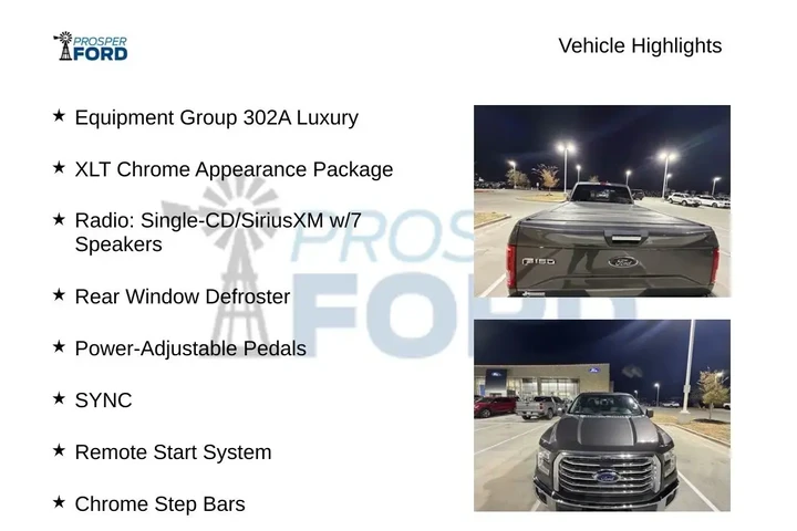 $16995 : Ford F-150 2017 4x2 Lariat 4 image 5