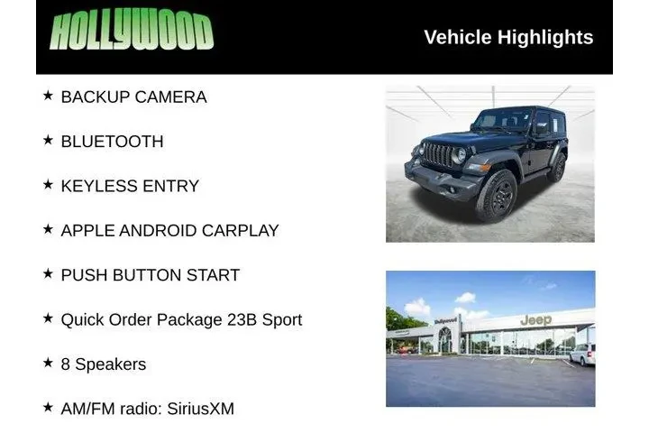 $30335 : Jeep Wrangler 2025 4x4 Sport image 3