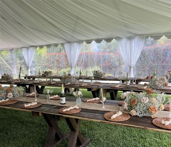 Farm tables and more for party image 3