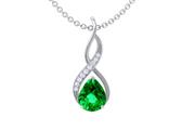 $4567 : Buy Pear Emerald Pendant thumbnail