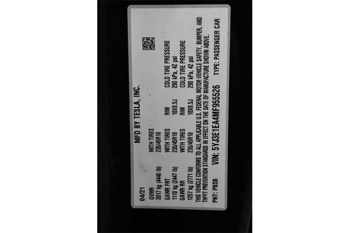 $19284 : Tesla Model 3 2021 Standard image 7