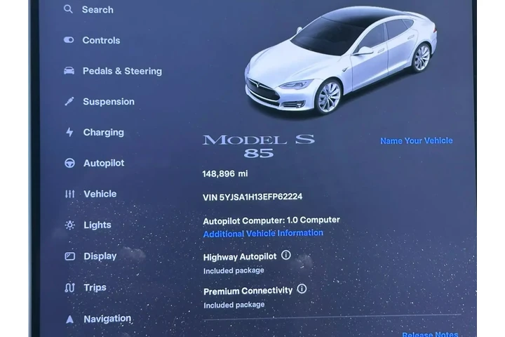 2014 TESLA MODEL S SEDAN 4D image 2