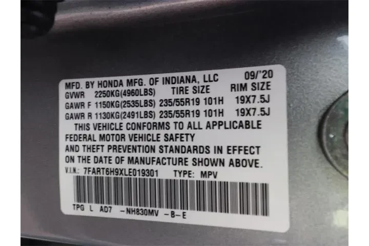 $26927 : Honda CR-V Hybrid 2020 AWD T image 8