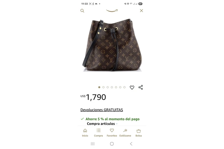$650 : BOLSA LV ORIGINAL image 5