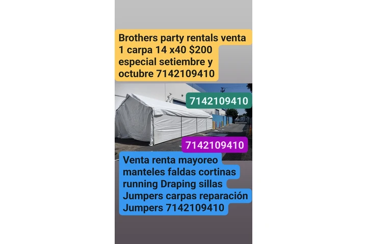 Party rentals 24 hours 7 days image 2