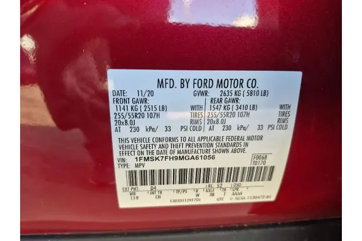 $22591 : Ford Explorer 2021 Limited 4 image 5