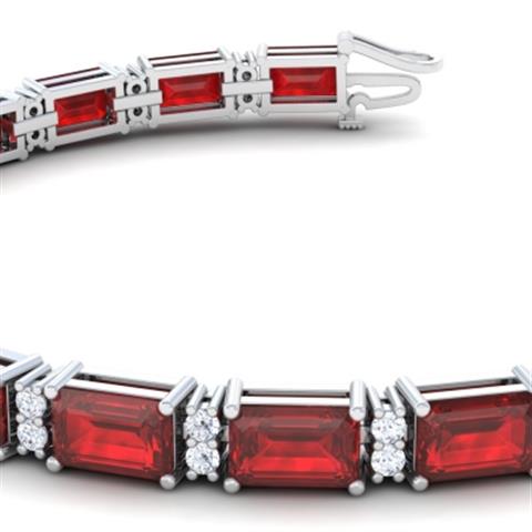 $7777 : Purchase Ruby Diamond Bracelet image 2