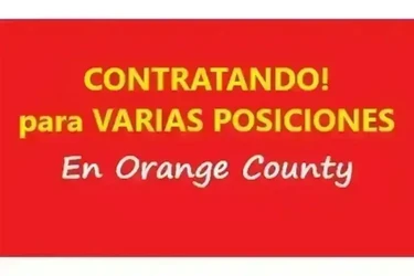 TRABAJOS de cualquier Turno 📍 en Orange County