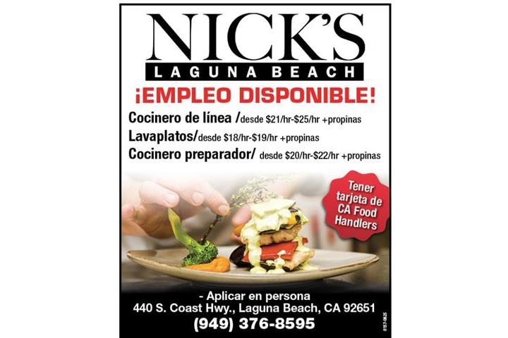 NICK'S RESTAURANT SOLICITANDO image 1