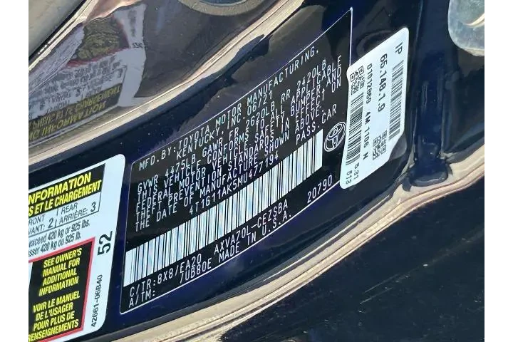 $18997 : Toyota Camry 2021 SE 4dr Sed image 10