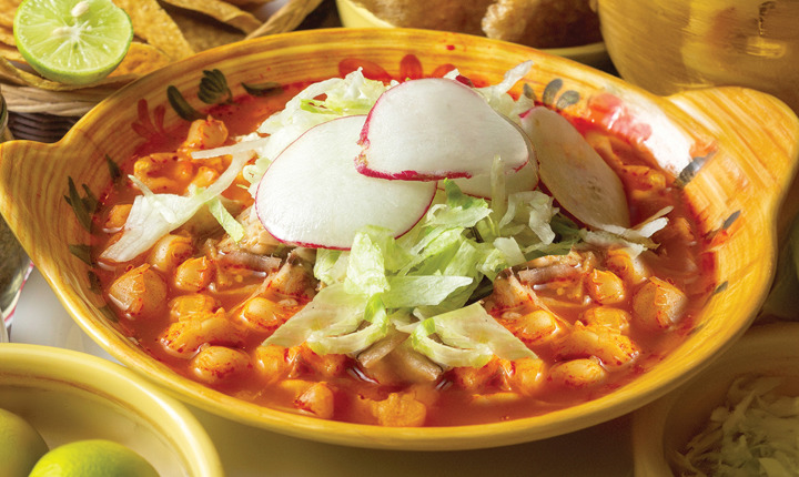 Pozole de camarón estilo Nayarit