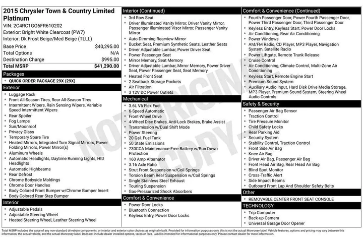 $7988 : Chrysler Town and Country 20 image 2