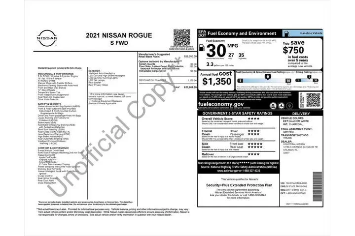$15443 : Nissan Rogue 2021 S 4dr Cros image 4
