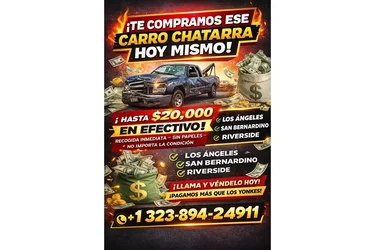 Compro todo tipo de Carros en Los Angeles