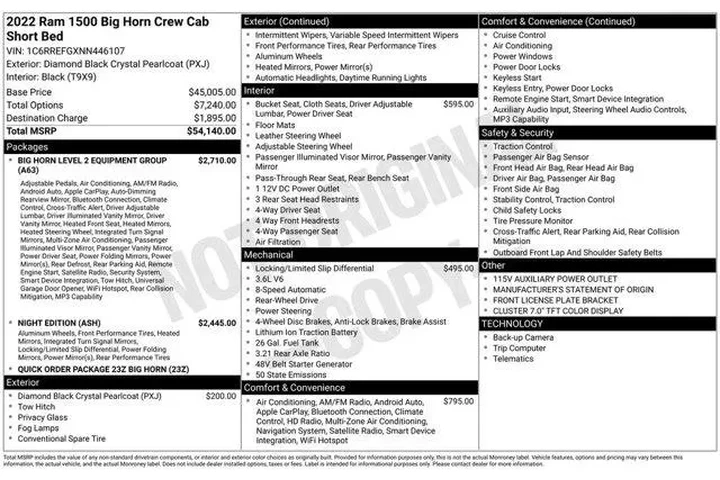 $29995 : Ram 1500 2022 4x2 Big Horn 4 image 10