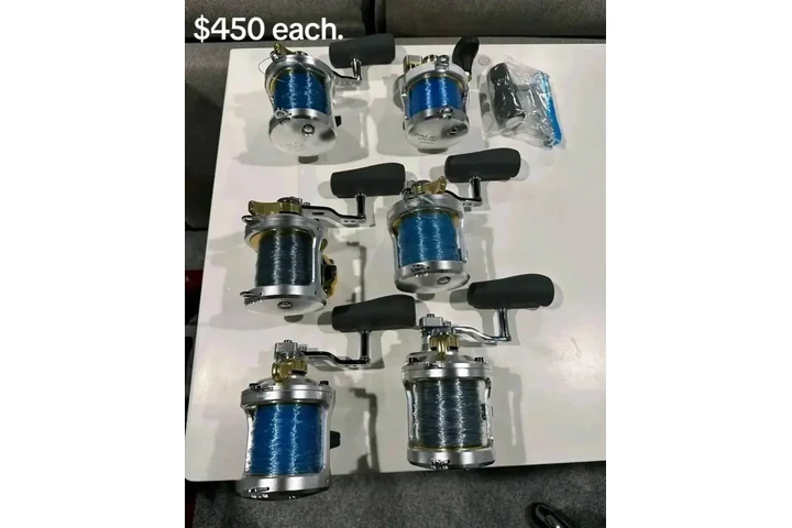 $450 : Shimano Talica 2 speed reels. image 2