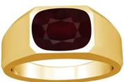 Get Men's Cushion Ruby Ring