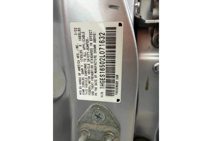 $1 : 2002 Civic LX image 5