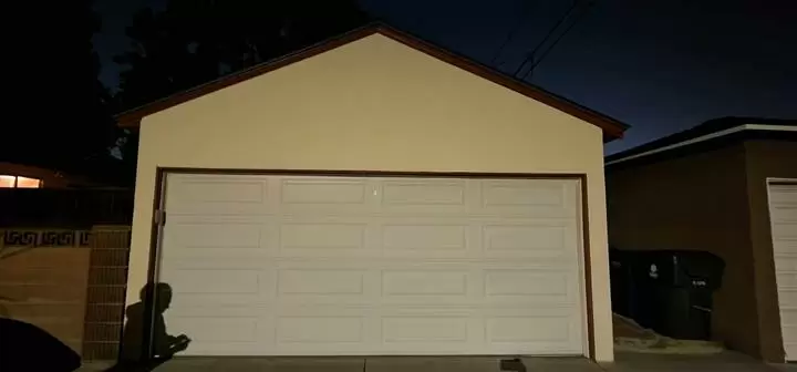 White Roll up Garage door image 4