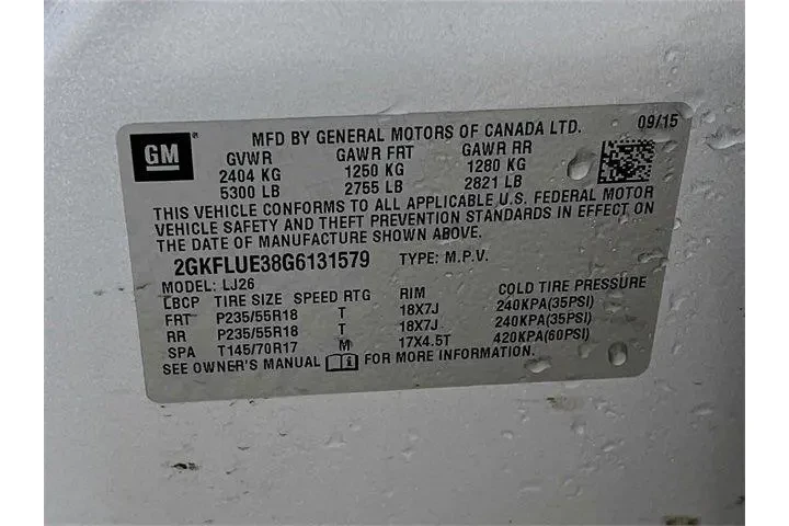 $9975 : GMC Terrain 2016 AWD SLT 4dr image 8