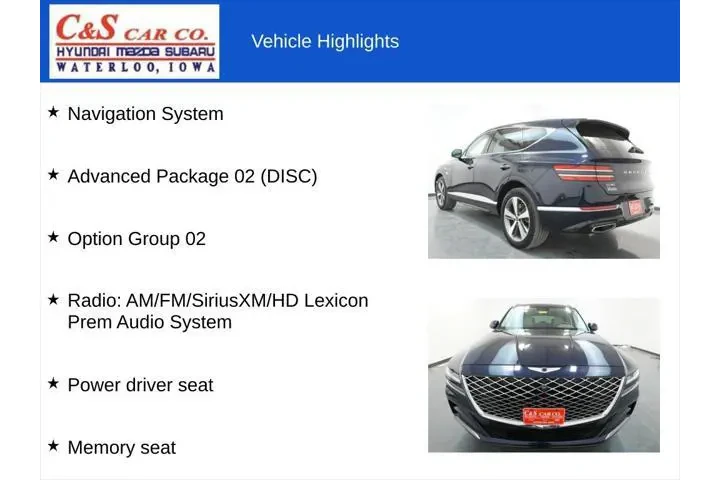 $38900 : Genesis GV80 2022 AWD 2.5T 4 image 7