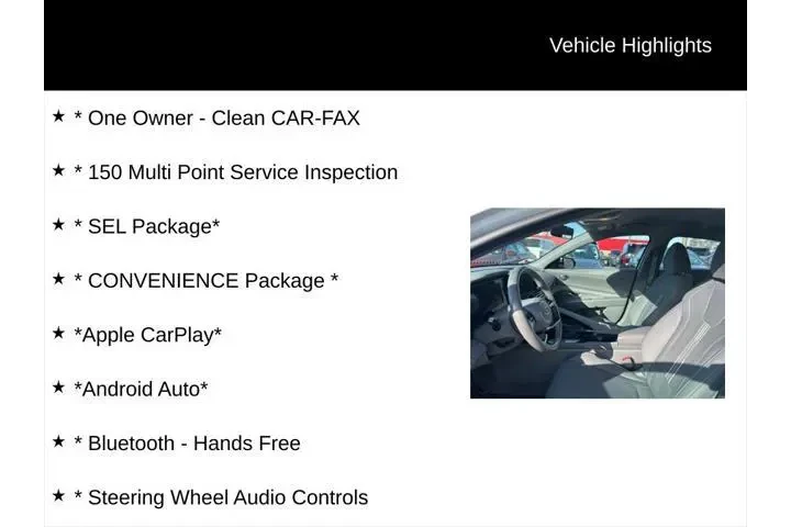 $15900 : Hyundai ELANTRA 2021 SEL 4dr image 2