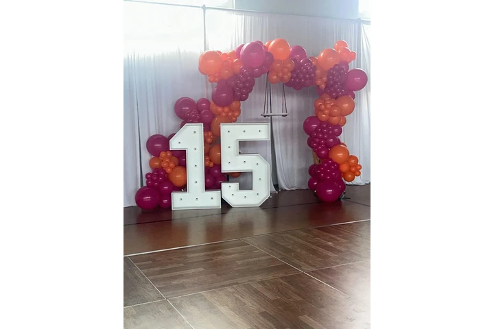 Marquee numbers 4ft w/lights image 5