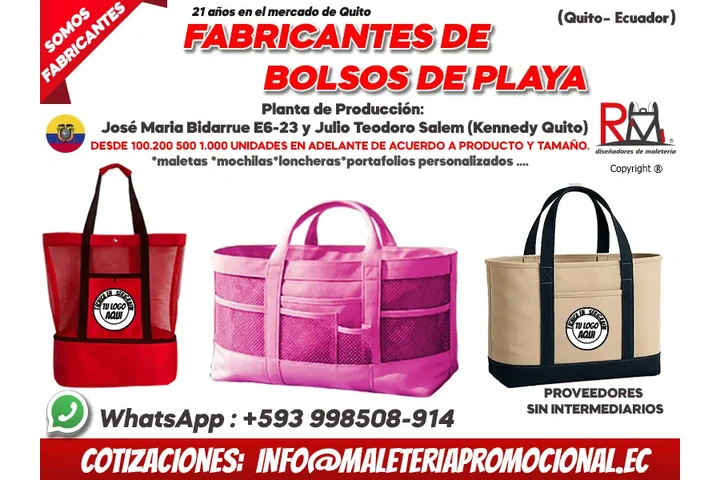 Fabrica bolsos de playa Quito image 2