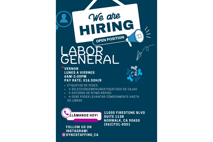 Labor general en Vernon(Mujer) image 1