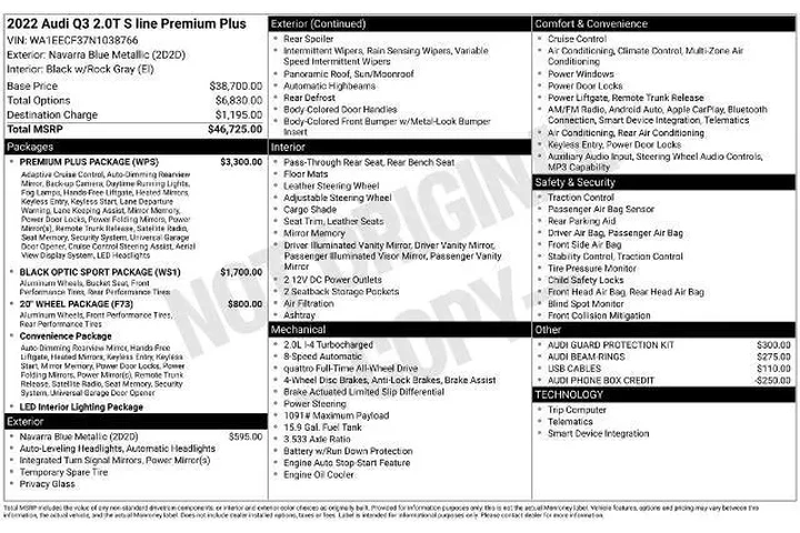 $24200 : Audi Q3 2022 AWD quattro S l image 2