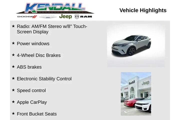 $17977 : Toyota C-HR 2019 LE 4dr Cros image 3