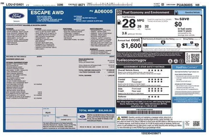 $18495 : Ford Escape 2023 AWD Active image 1