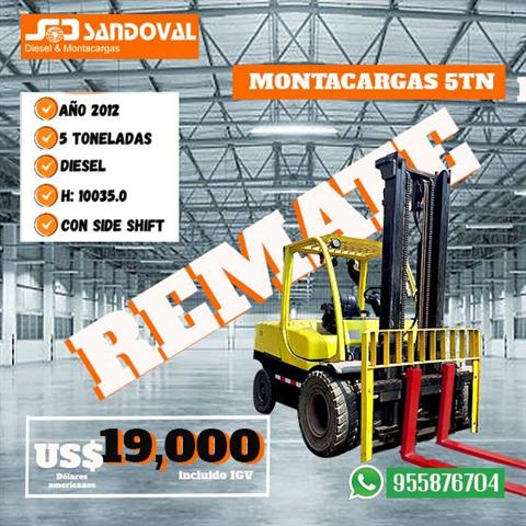 $19000 : REMATE MONTACARGAS HYSTER 5TN image 1