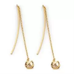 $4 : ARETES DE ORO LAMINADO $4 image 2