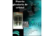 🔹 PUERTA GIRATORIA DE CRISTAL en Zacatecas