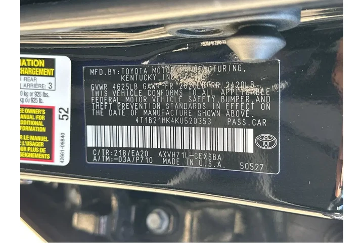 $21777 : 2019 Camry Hybrid SE image 1