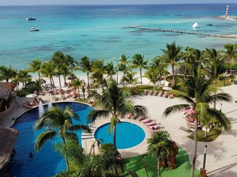 Vista panorámica de Cancún, México