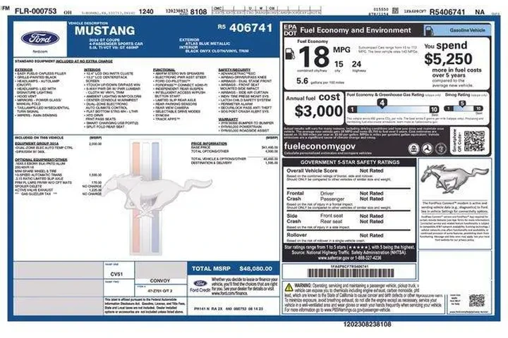 $38994 : Ford Mustang 2024 GT Premium image 9