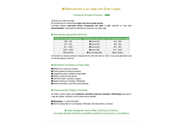 Transporte privado los angeles image 1