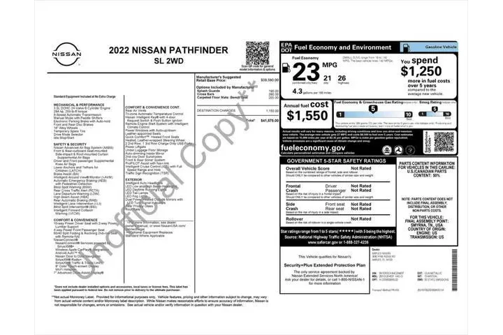 $22487 : Nissan Pathfinder 2022 SL 4d image 4