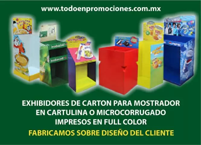 $1 : EXHIBIDORES DE CARTON image 2